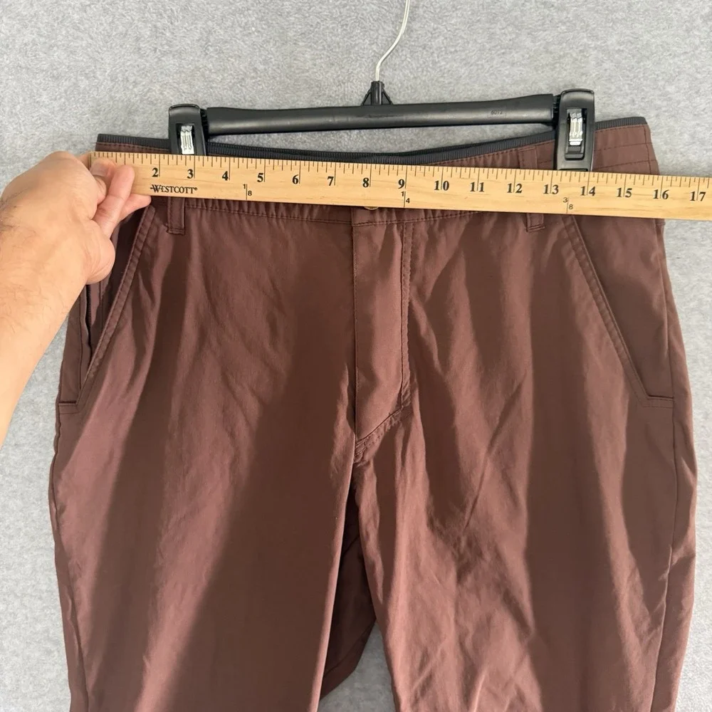 Kuhl Renegade Recon Pants Men 34x30 Red Brown Hiking Chino Nylon Spandex Stretch